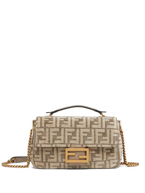 fendi midi baguette chain bag|fendi baguette size chart.